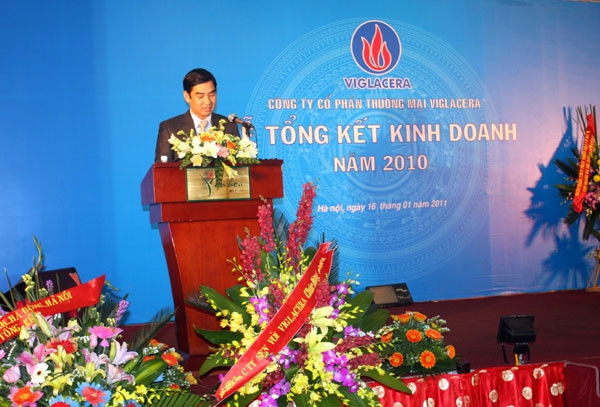 Hội nghị Tổng kết hoạt động kinh doanh năm 2010 của Công ty CPTM Viglacera